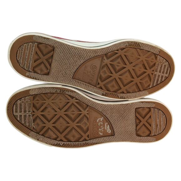 Converse CT All Star Womens Maroon & Silver Low Top Sneakers - Size 9 - Picture 6 of 7